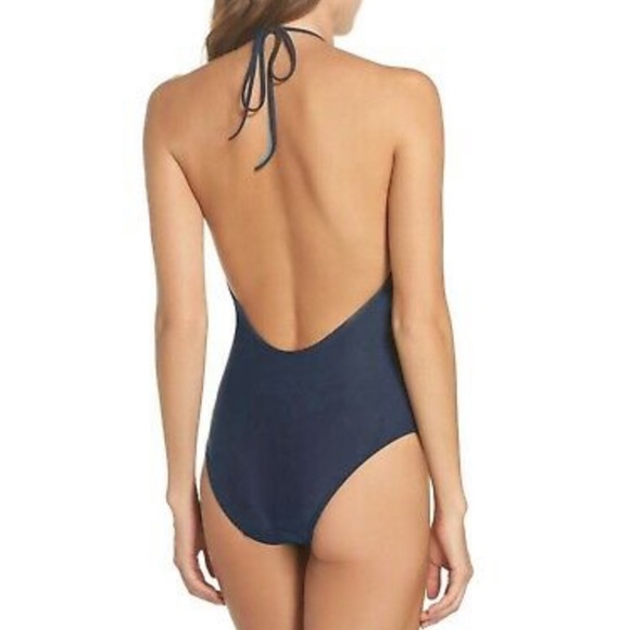Ted Baker London Open Back Halter Swimsuit size 6 - Picture 2 of 11